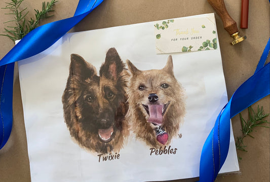 Next Steps: When Your Watercolor Pet Portrait Arrives at Your Door