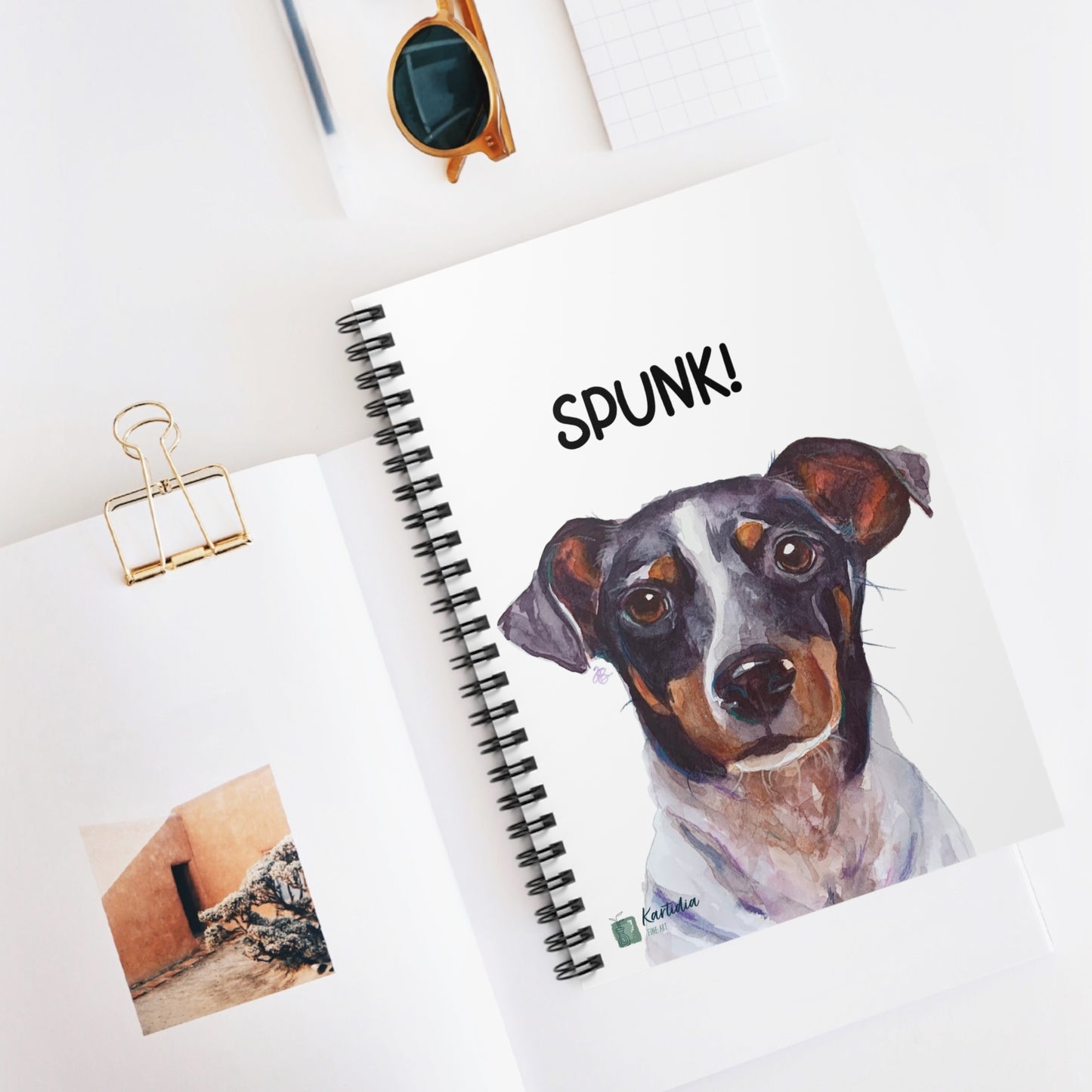 "spunk!" Spiral Notebook - Ruled Line