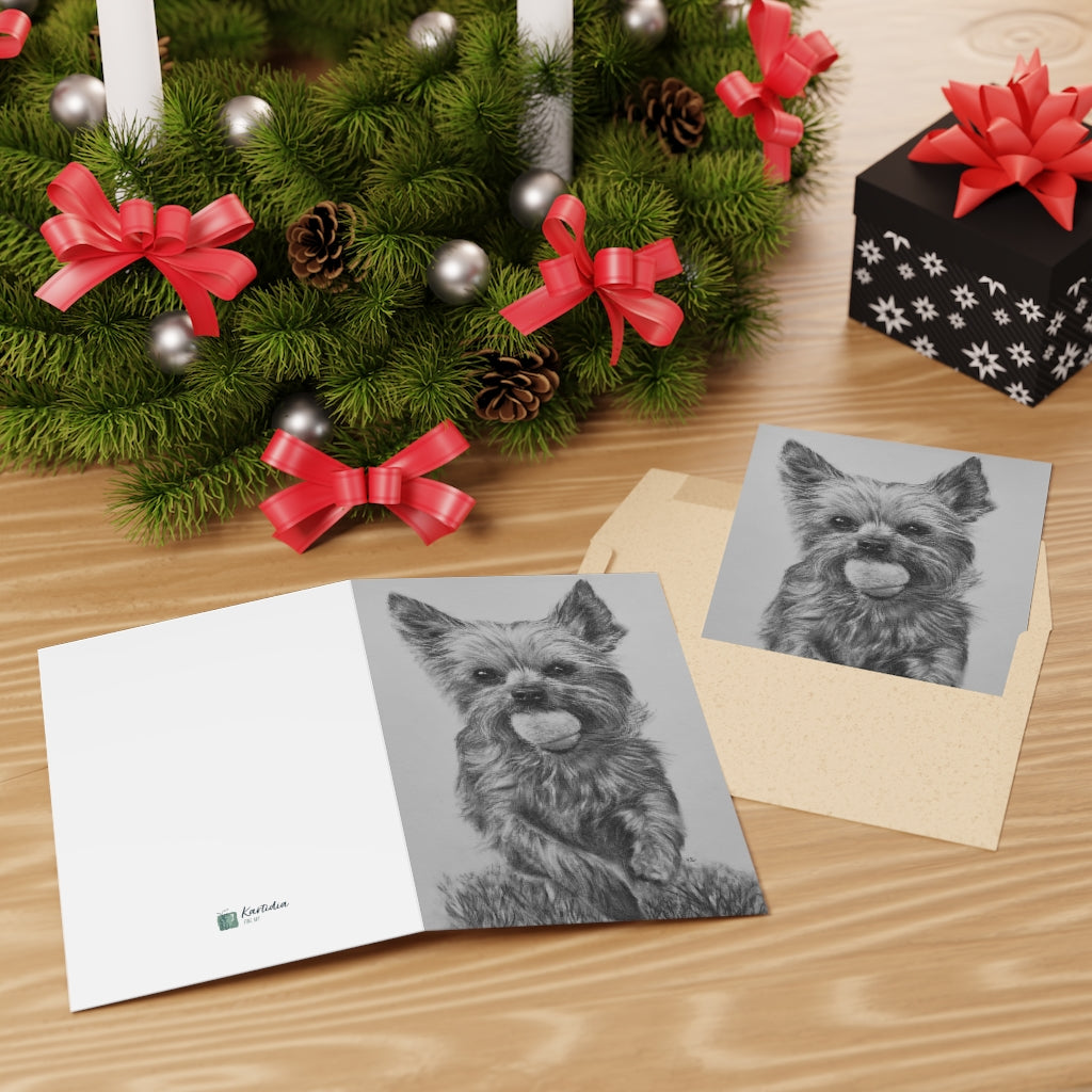 Yorkie (Greeting Cards, 1 or 10-pcs)