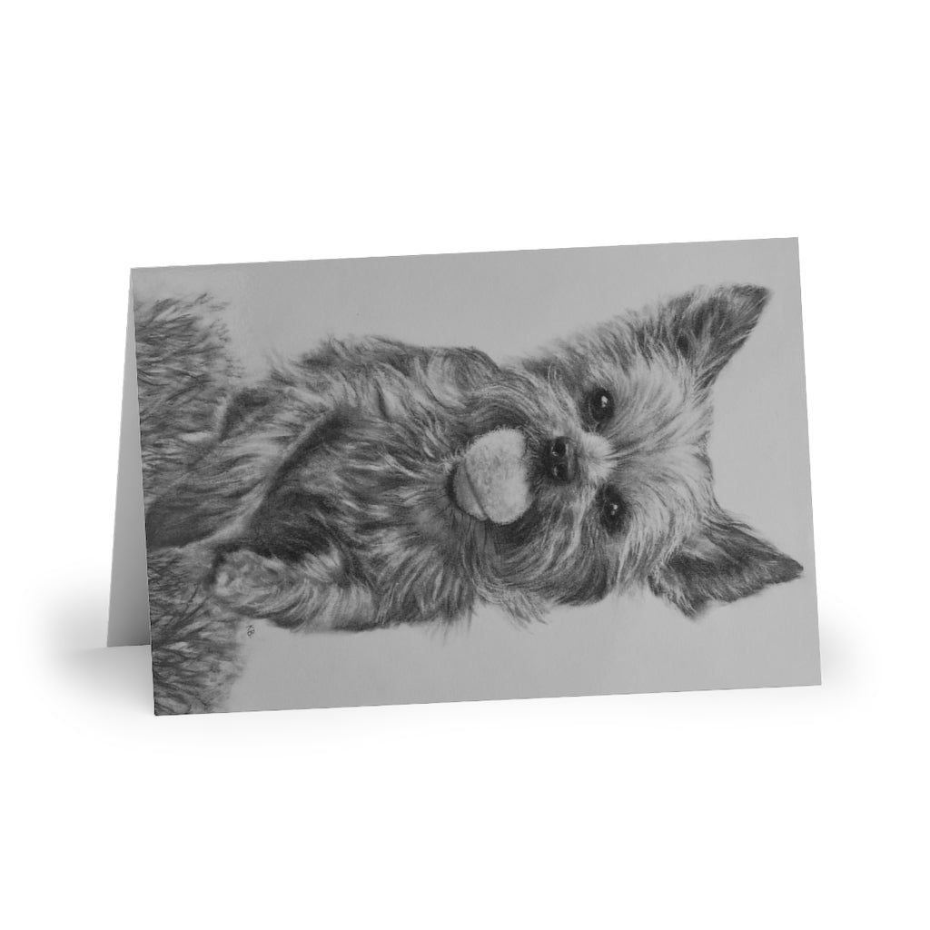 Yorkie (Greeting Cards, 1 or 10-pcs)