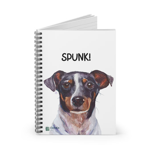 "spunk!" Spiral Notebook - Ruled Line