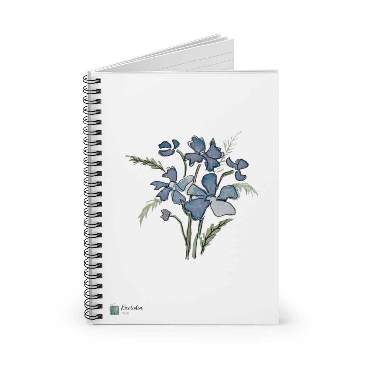 "Blue Cosmos" Spiral Notebook - Ruled Line