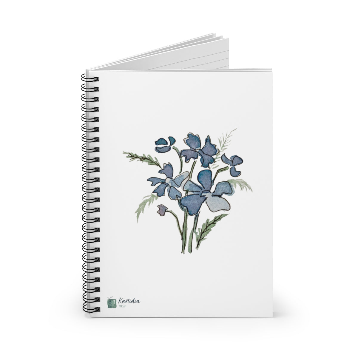 "Blue Cosmos" Spiral Notebook - Ruled Line
