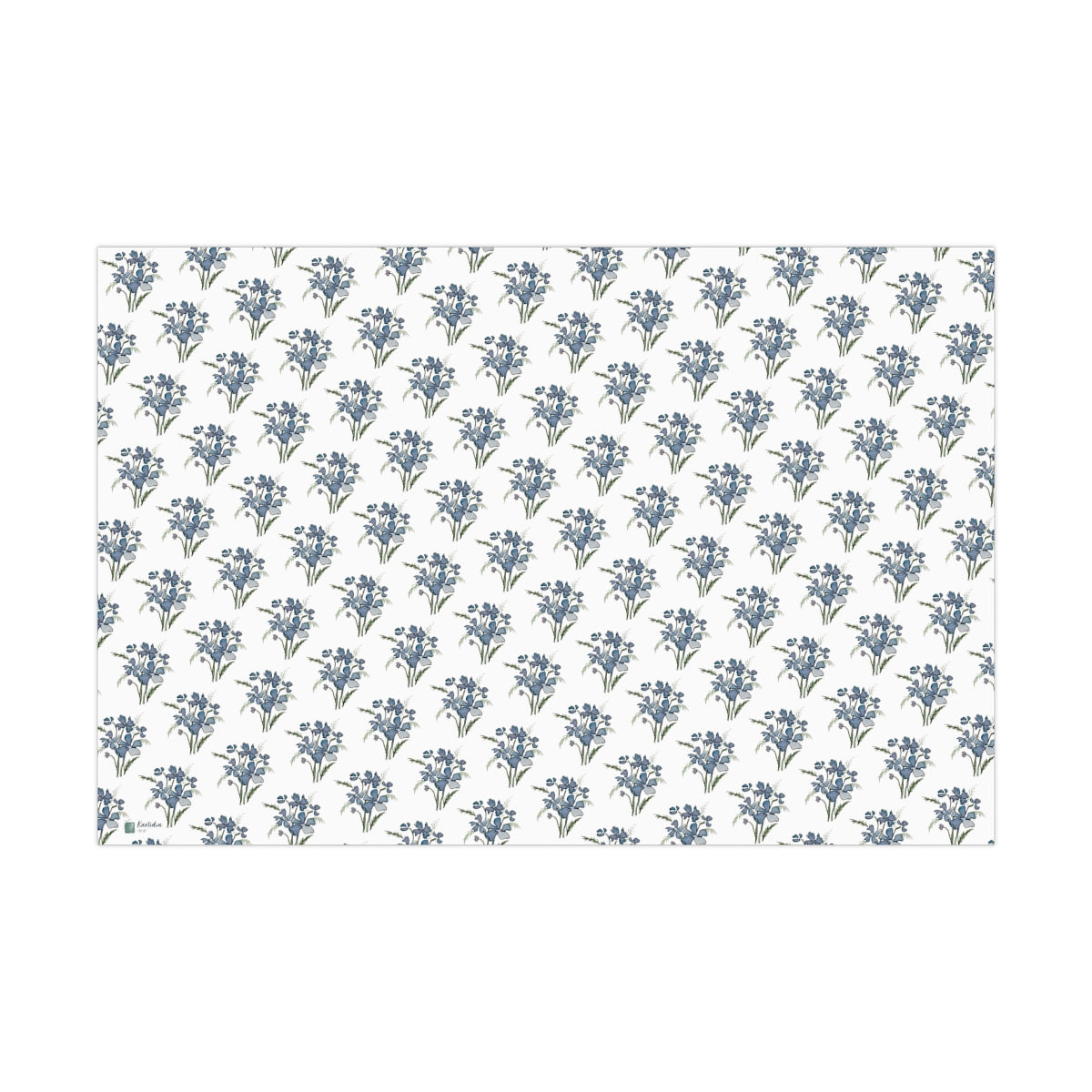 Blue Cosmos Gift Wrap Paper