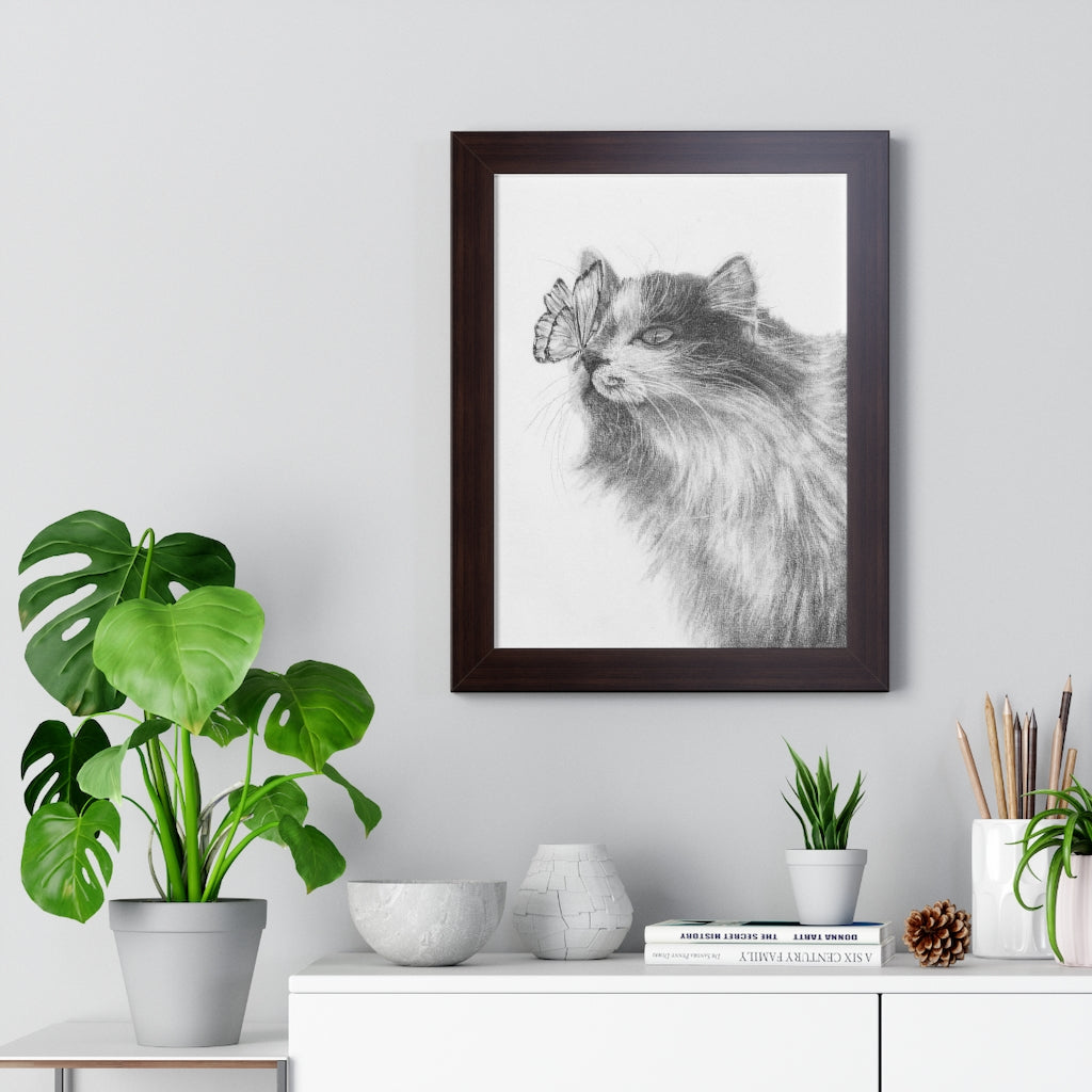 A Small Delight (Framed Vertical Poster)