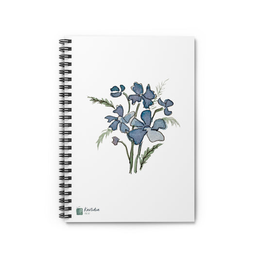 "Blue Cosmos" Spiral Notebook - Ruled Line