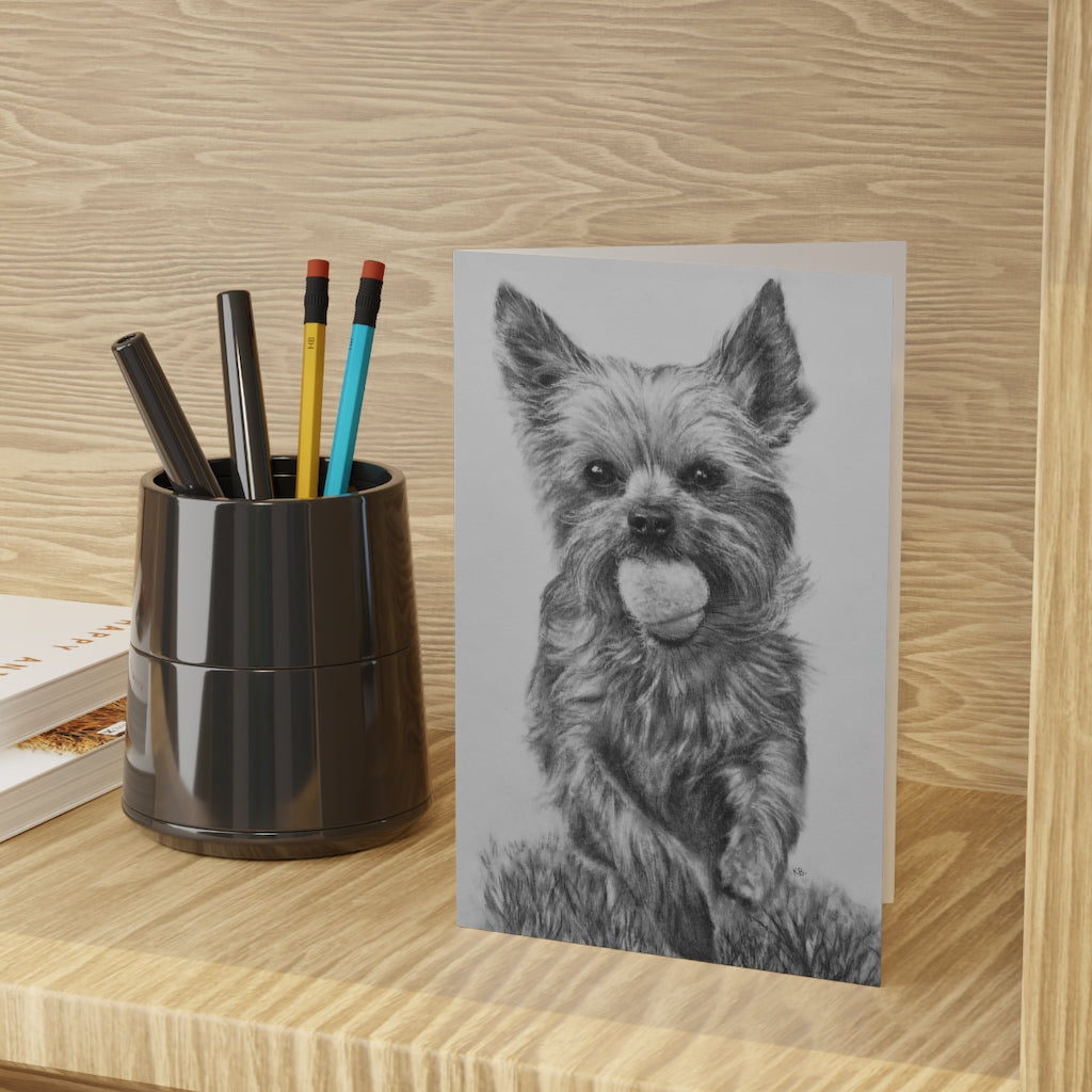 Yorkie (Greeting Cards, 1 or 10-pcs)
