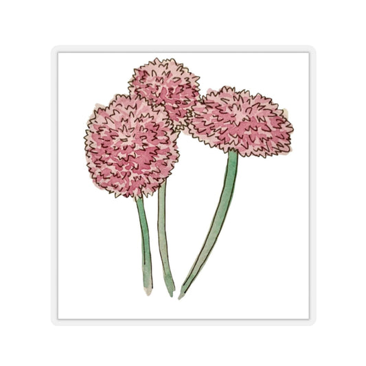 Three Alliums Kiss-Cut Stickers
