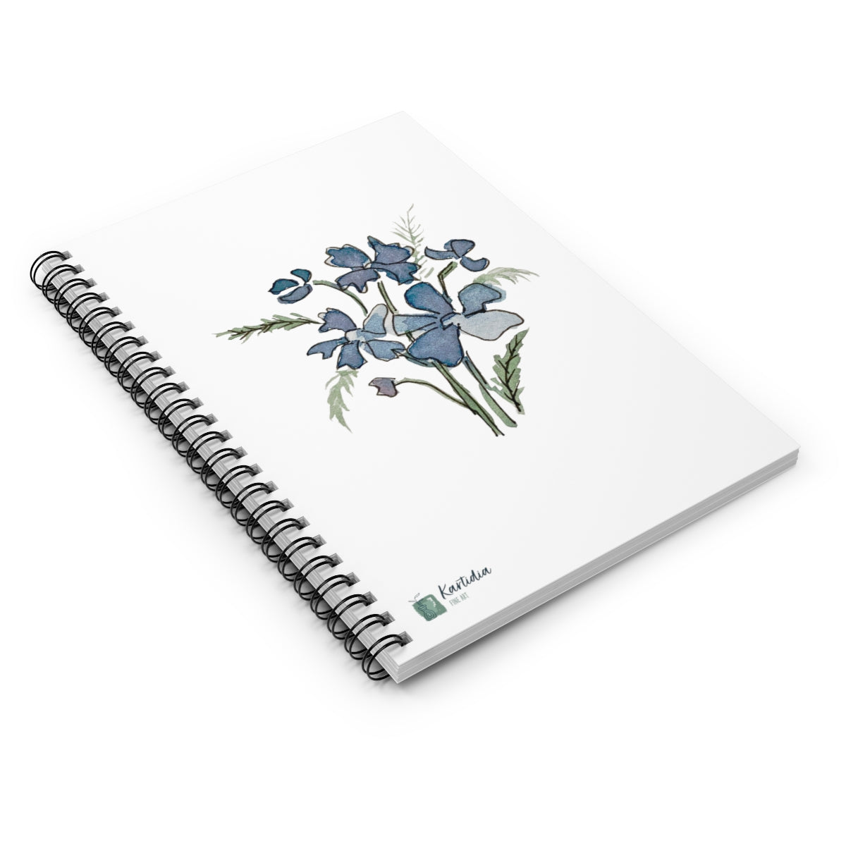 "Blue Cosmos" Spiral Notebook - Ruled Line